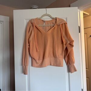 FP movement Peach Hooded Sweatshirt, XS